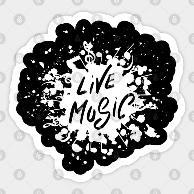 Harmonious Melodies: Live Music Sticker by Toonstruction